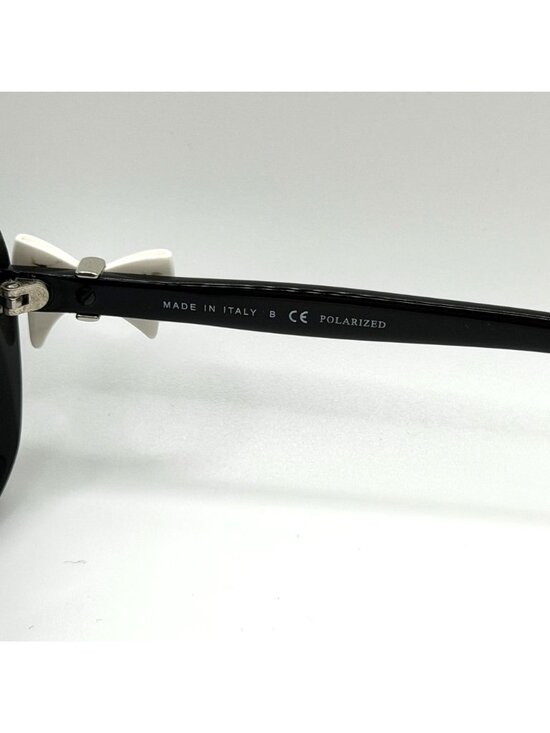 Chanel Ribbon Coco Black Oversized Sunglasses With White Bow Accent main image 5